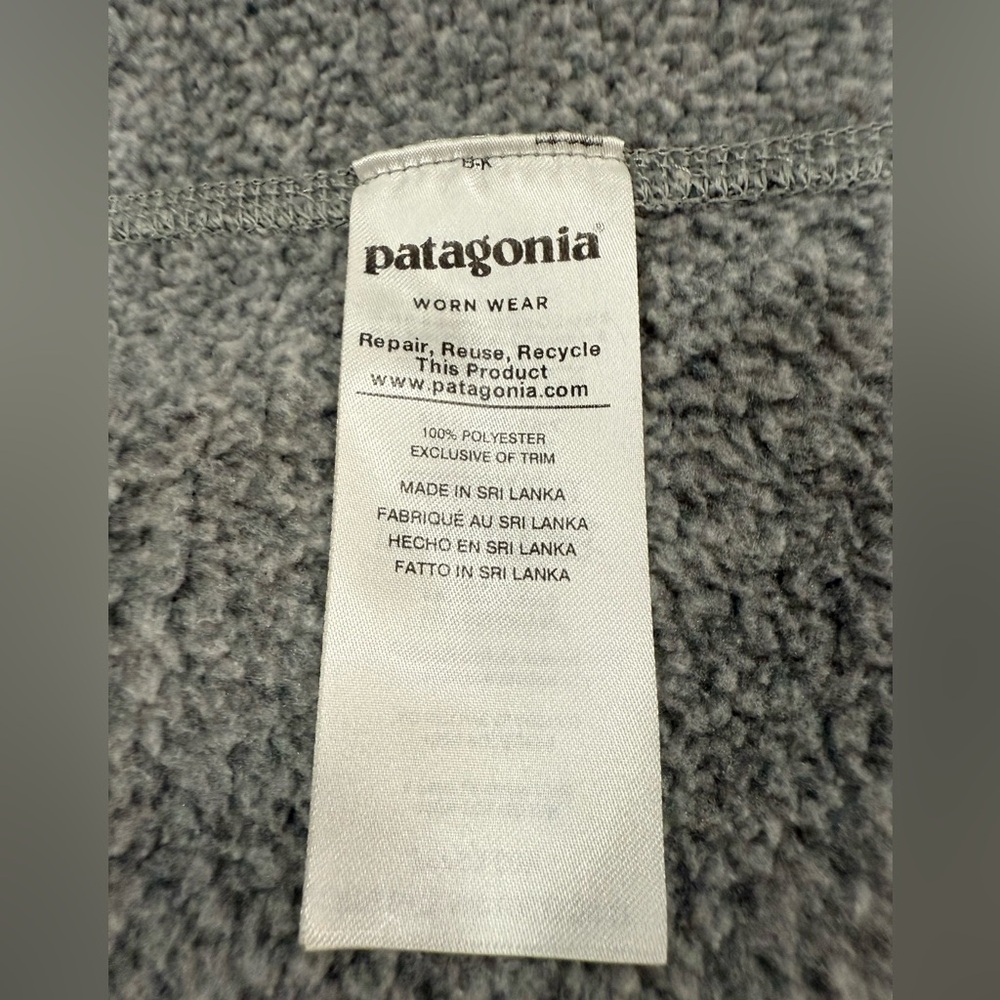 Patagonia Men’s Better Sweater Fleece Jacket – Medium – Gray (Stonewash) - Picture 5 of 16